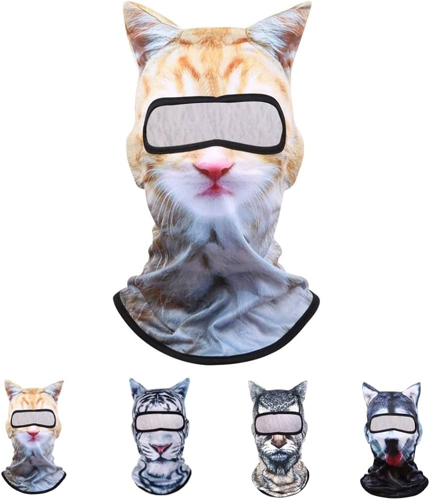 Amazon.co.jp: Yuapeuv Cat Shiesty Mask 3D猫スキーバラクラバ シャイ