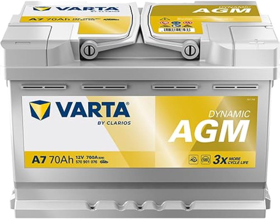Amazon | ドイツ製 VARTA バッテリー 570-901-076 A7(旧品番E39) AGM