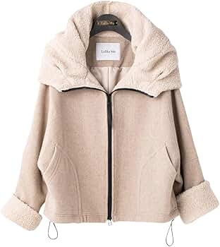 Amazon | [Lallia Mu] ラリアムー ボア フード ショート コート