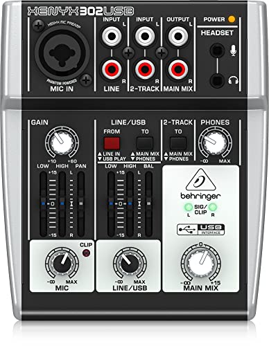 Amazon | BEHRINGER ベリンガー XENYX 302USB ミキサー | ミキサー