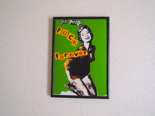 Amazon.co.jp: A4 額付き ポスター ジェイミーリード ピストルズ Sex