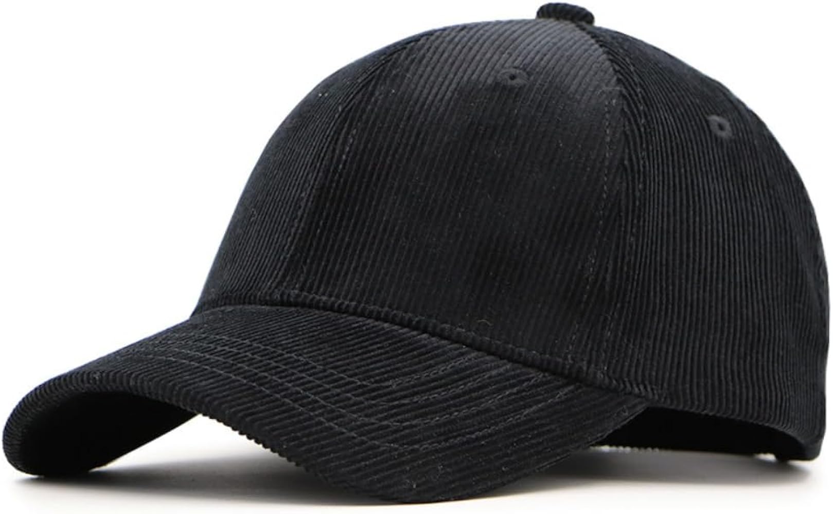 XXL Corduroy Baseball Cap for Men and Women, Simplicity Solid
