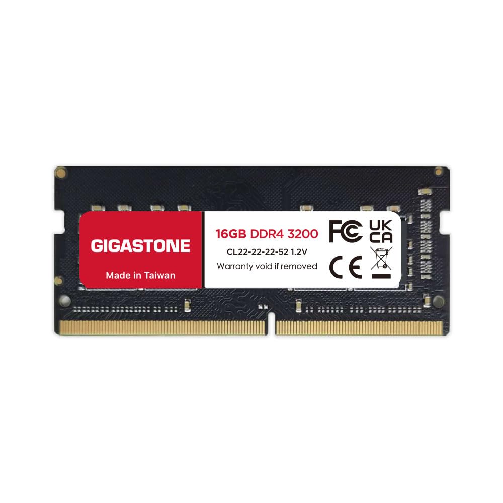 DDR4 RAM Laptop Only】 GIGASTONE 16GB DDR4 3200MHz (2933MHz or
