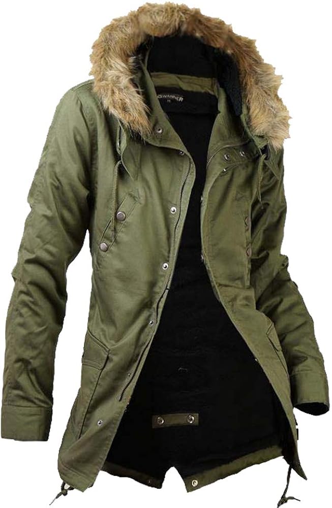 Amazon | [SaganStyle] モッズコート メンズ 【カーキ,M】コート