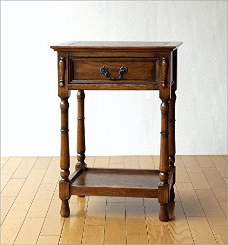 Amazon｜電話台 ファックス台 アンティーク おしゃれ スリム 木製