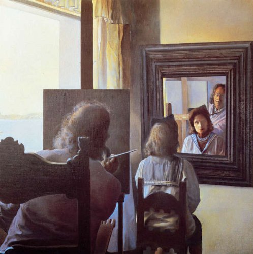 Amazon.co.jp: ダリ・「立体鏡的絵画の中のダリとガラ」 プリ