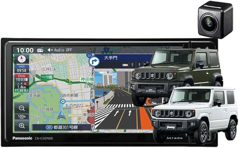 Amazon.co.jp: CN-CE01WDストラーダ7V型200mmカーナビ+ジムニー