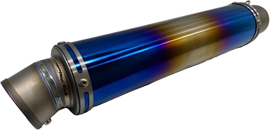 Amazon | チタン サイレンサー ロング 60.5パイ | スリップオン | 車