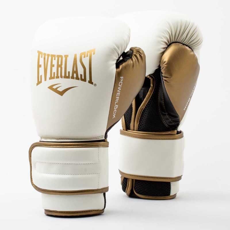 Amazon.co.jp: Everlast Powerlock2 Boxing Gloves White/Gold 12oz