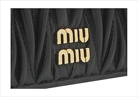 Amazon | MIUMIU(ミュウミュウ) マテラッセレザー 財布 ブラック
