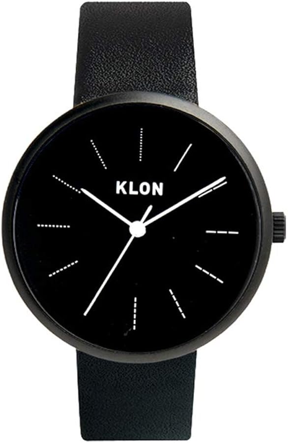 Amazon.co.jp: KLON 腕時計 メンズ レディース ブラック 黒 シンプル