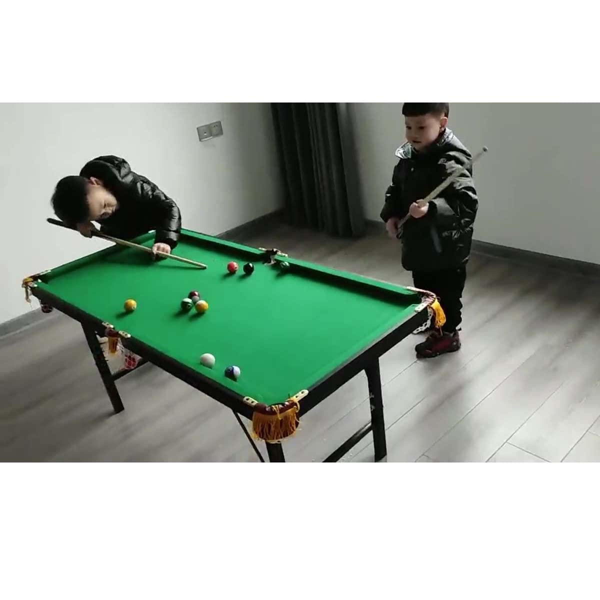 Amazon.co.jp: ビリヤード台、家庭用屋内ミニ折りたたみ式ビリヤード台