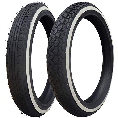 Amazon.co.jp: VEE RUBBER製 2本セット タイヤ前後セット 2.25-17 TT