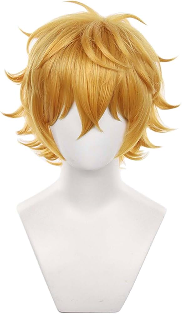 Amazon.co.jp: ライトオレンジ ウィッグ ショート フルウィッグ アニメ