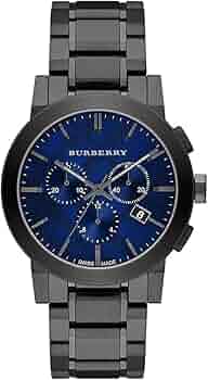 Amazon.co.jp: バーバリー BU9365 メンズ スイス製クロノグラフ グレー