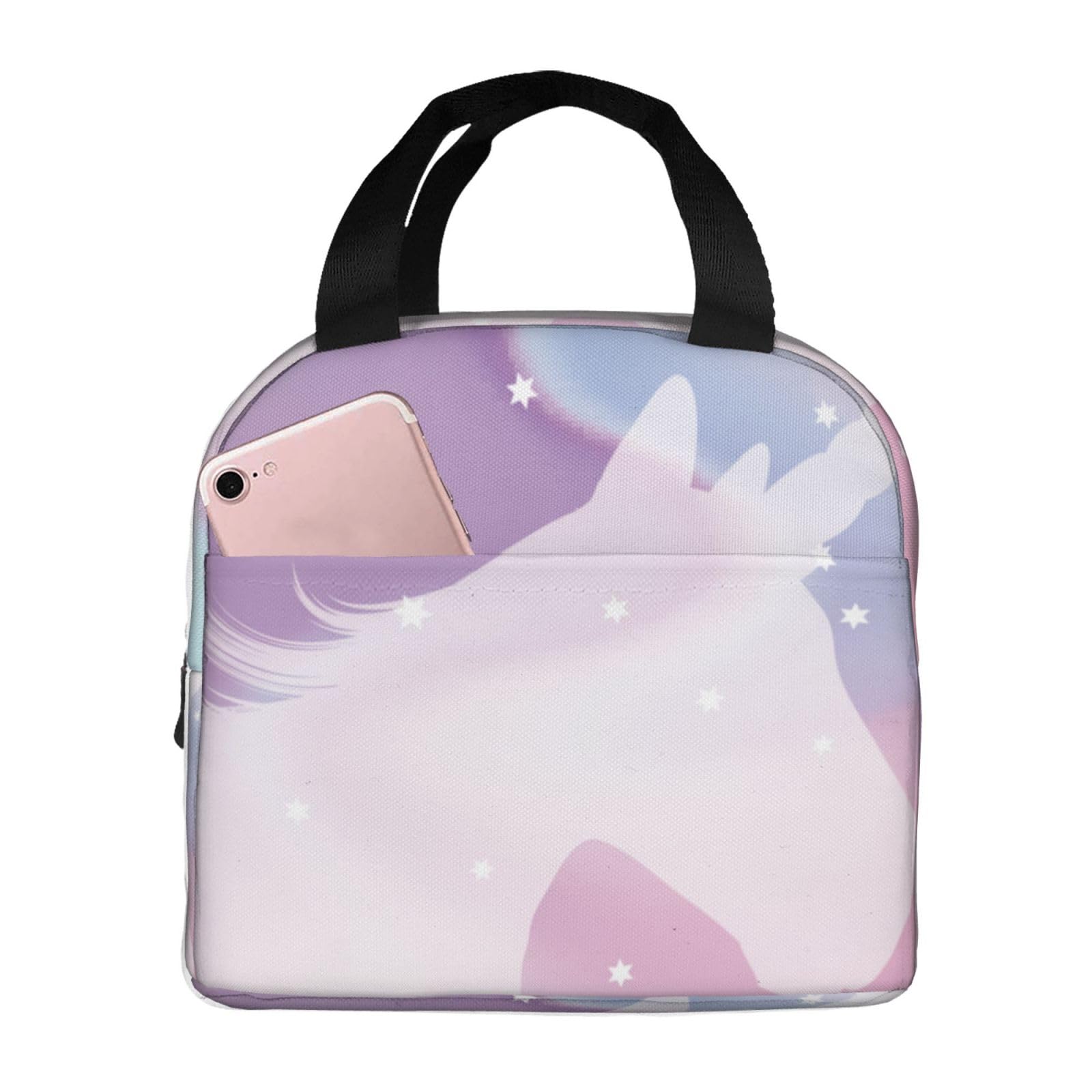 Amazon｜ランチバッグ ユニコーン キラキラ 保冷バッグ お弁当袋
