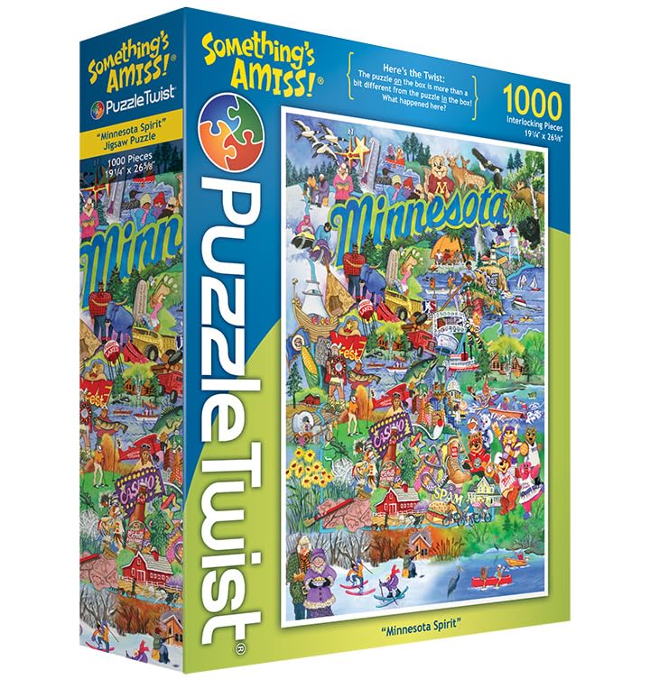 Amazon.com: PuzzleTwist - Minnesota Spirit - 1000 Piece Jigsaw