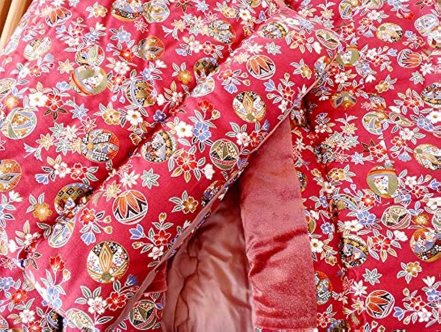 Amazon｜夜着丹前（綿100％） かいまき （日本製） ピンク色｜着る毛布