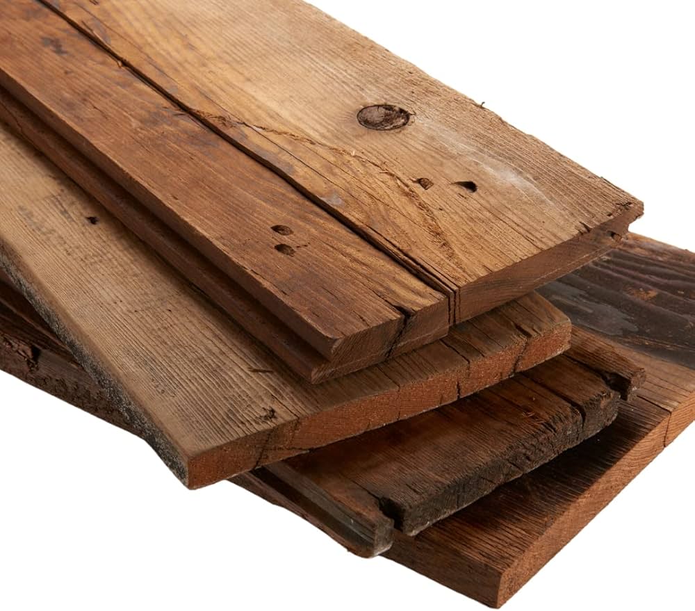 Amazon | 板材 DIY 木材 アンティーク ウッド 古材 アメリカ輸入古材