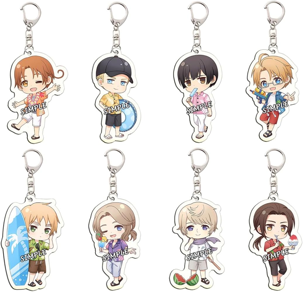 Amazon | NUMBY ヘタリア キーホルダー日本 アメリカ イギリス