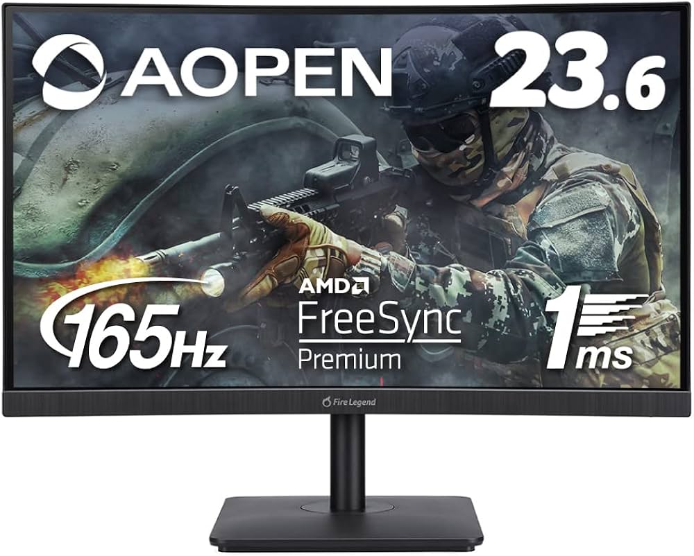 Amazon.co.jp: AOPEN ゲーミング湾曲モニター 24HC5QRPbmiipzx 23.6型