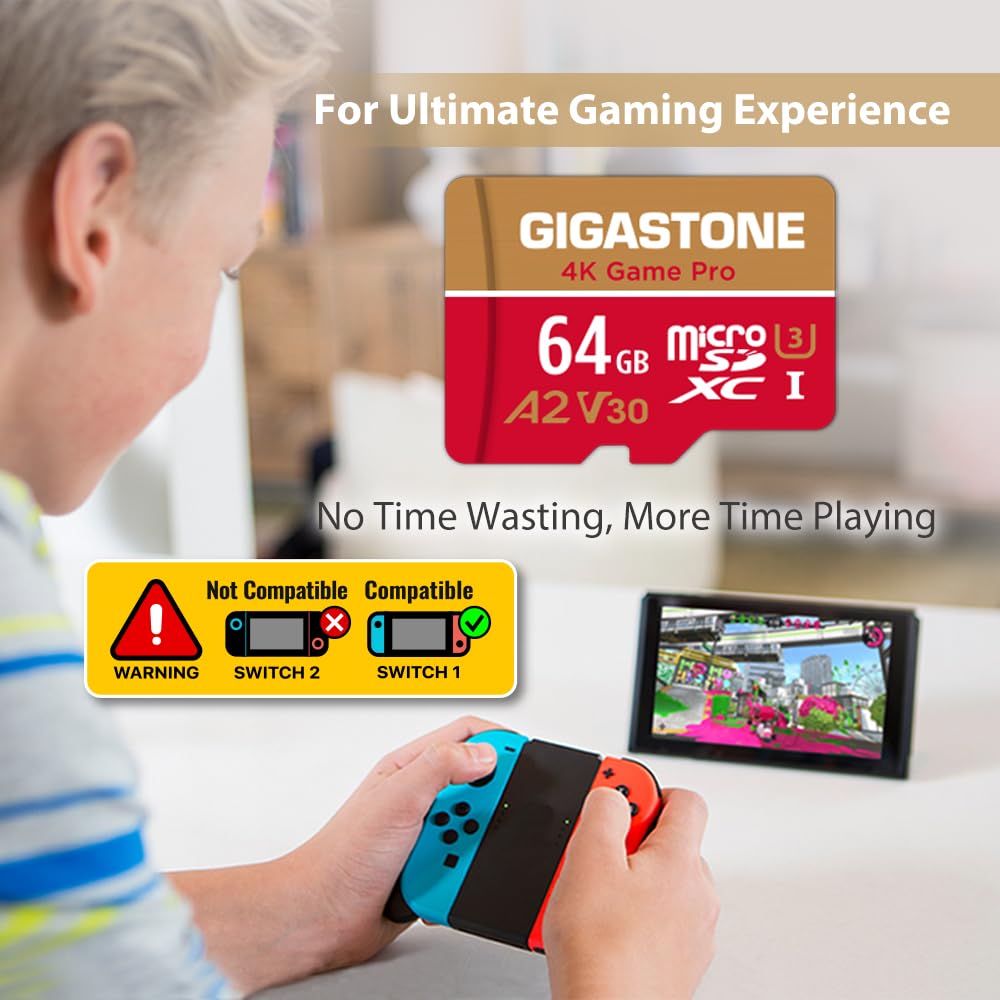 Amazon | 【Switch 1専用】GIGASTONE マイクロsdカード 64GB 5個セット