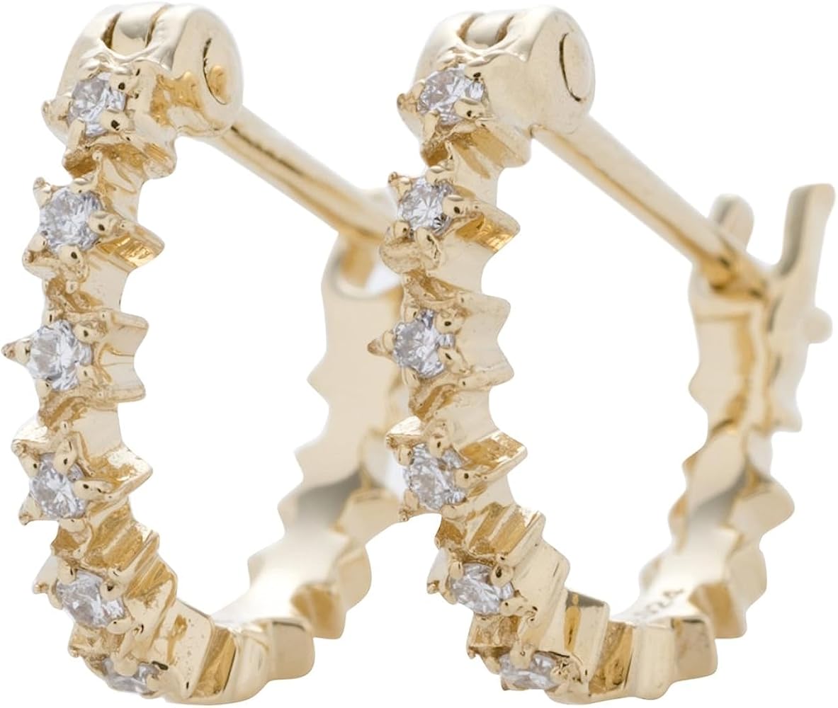 Amazon.co.jp: sowi (ソーイ) スターダスト フープ ピアス (イエロー