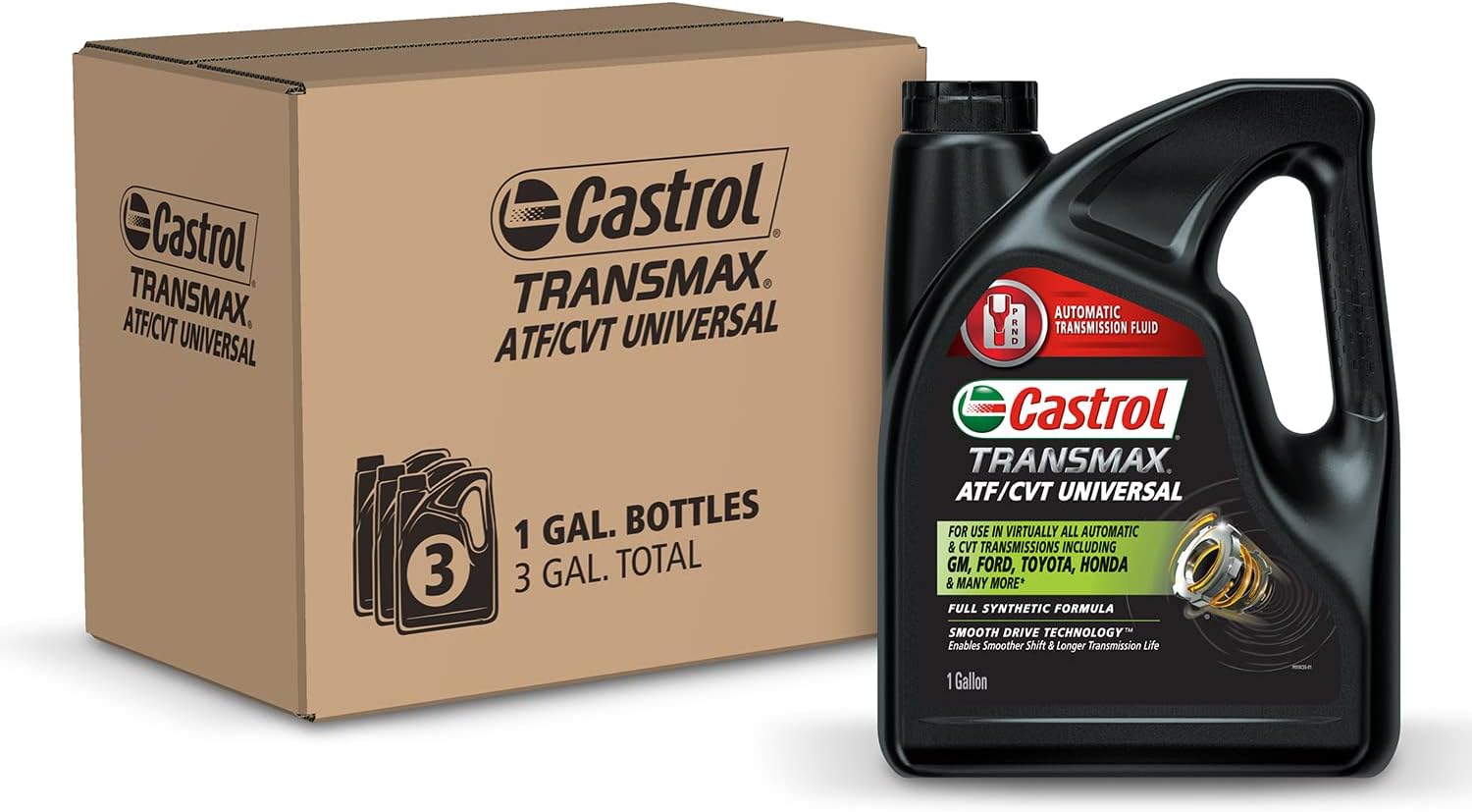 Castrol Transmax ATF/CVT Universal Automatic Transmission Fluid, 1