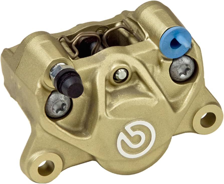 Amazon | ミニモト ブレンボキャリパーP2 34 84mmゴールド新カニ