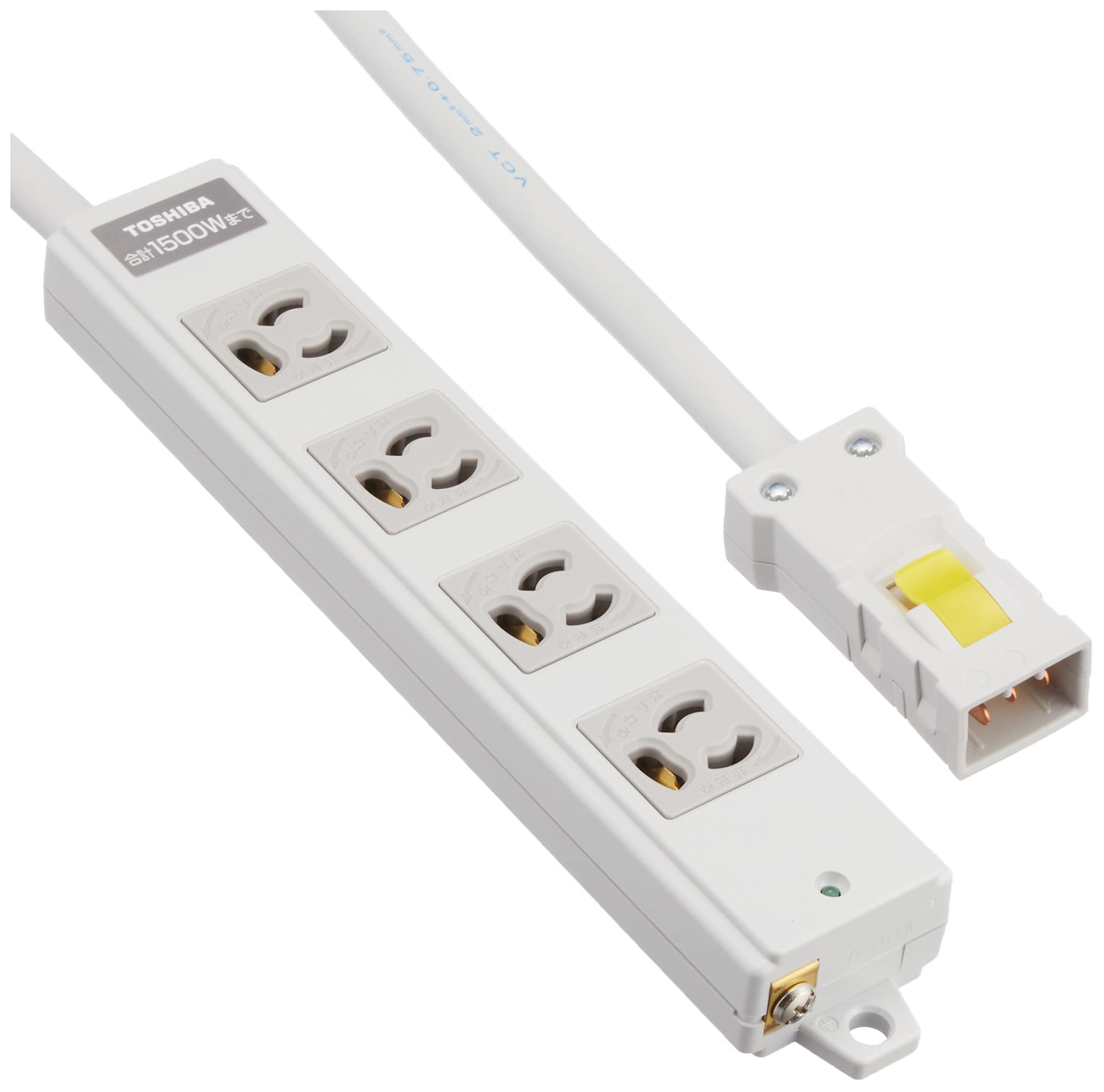 Amazon.co.jp: TOSHIBA(東芝) ハーネス用OAタップ4個口抜け止め形