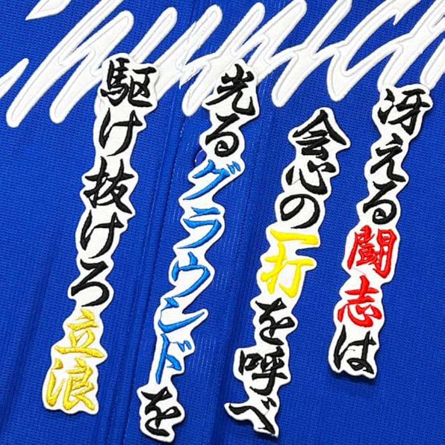 Amazon.co.jp: 中日ドラゴンズ 刺繍ワッペン 立浪 和義 応援歌 白