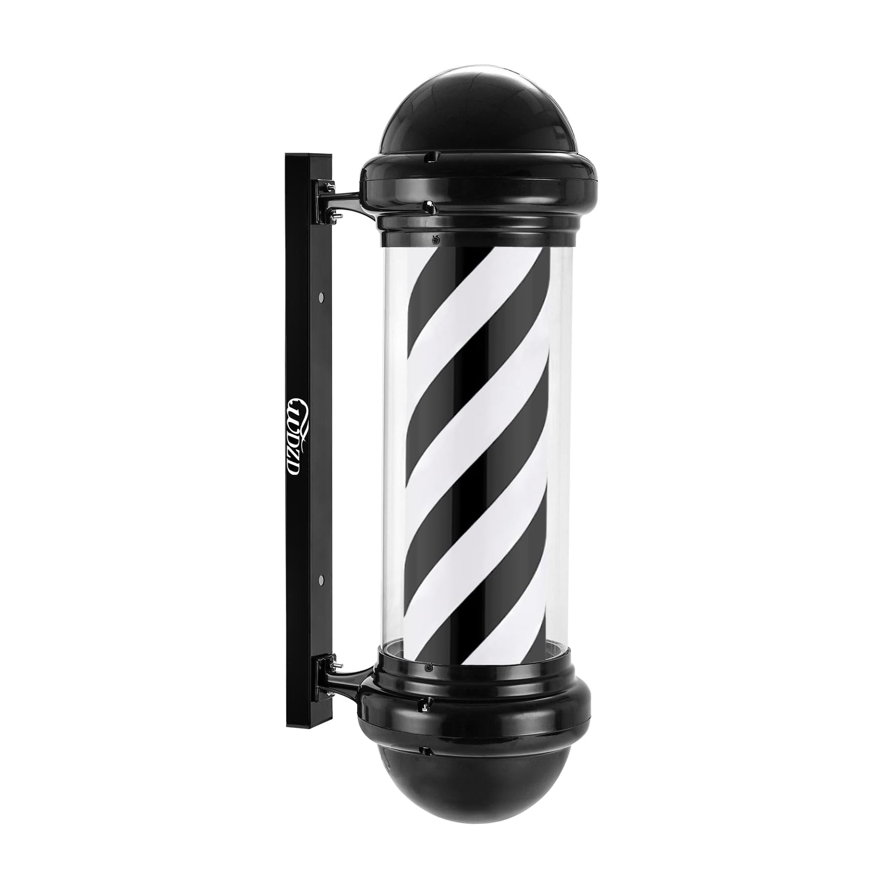 Amazon.co.jp : WDZD 73 cm サインポール、黒ストライプ床屋のマーク