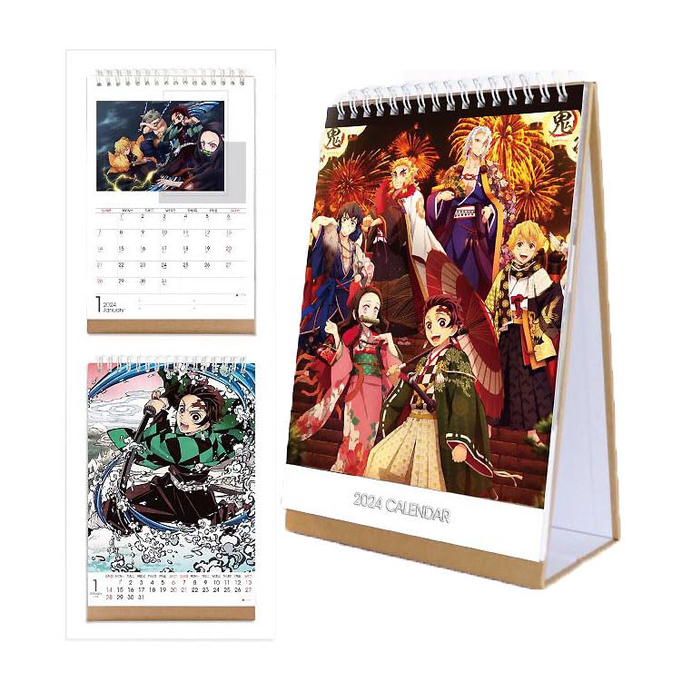 Amazon | 鬼滅の刃 カレンダー 2024 卓上カレンダー ねずこ 炭治郎