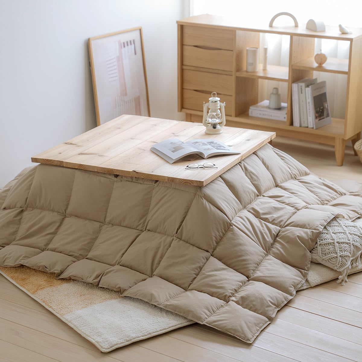Amazon｜西川 こたつ布団 羽毛 こたつぶとん 正方形 210×210cm