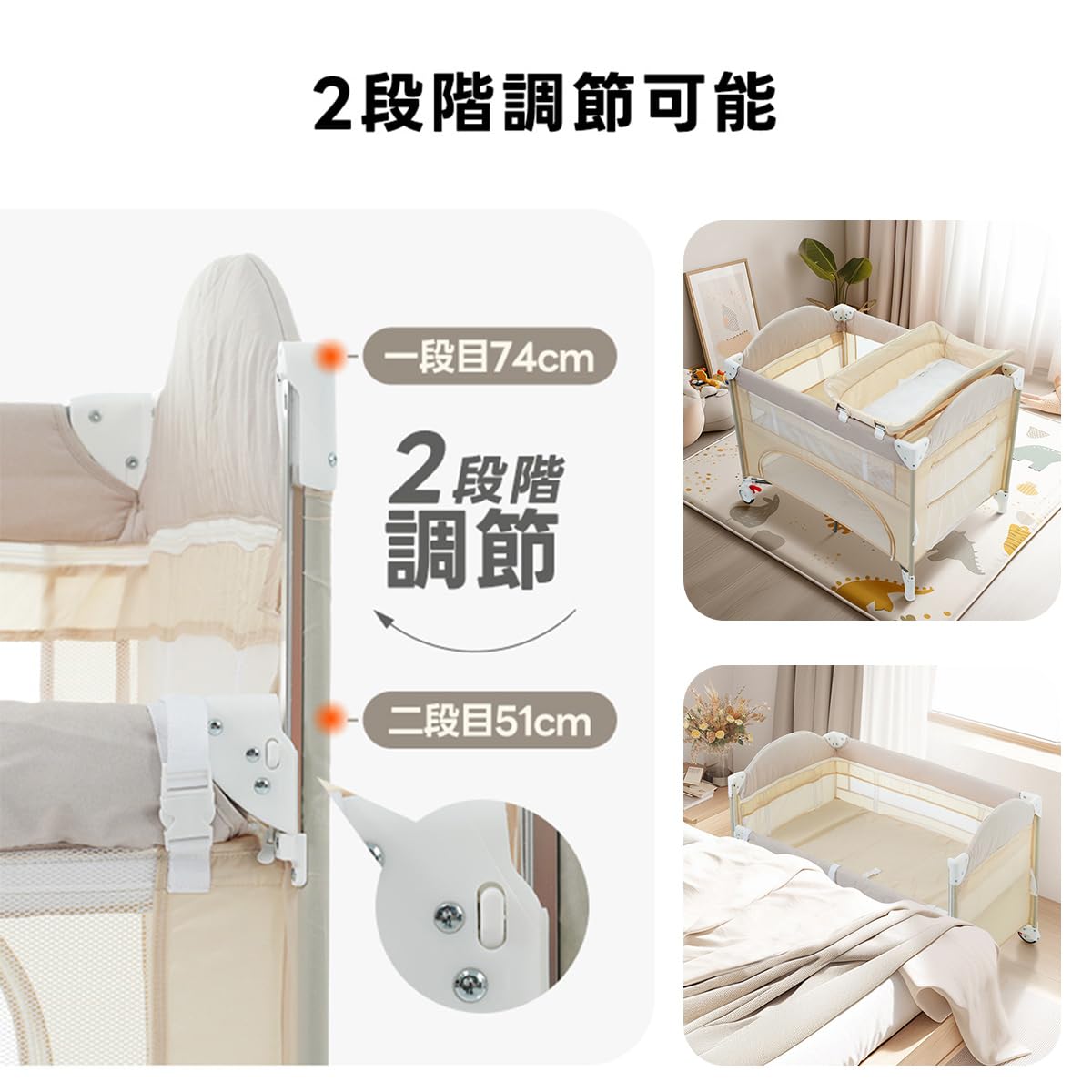 Amazon.co.jp: Kennkari ベビーサークル 新生児 折りたたみ プレイヤー