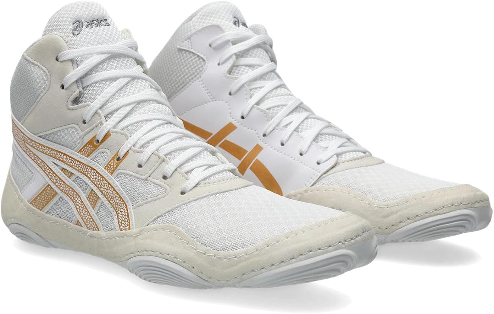 Buy ASICS Mens Snapdown 4 White/Puregold Wrestling Shoes - 10 UK