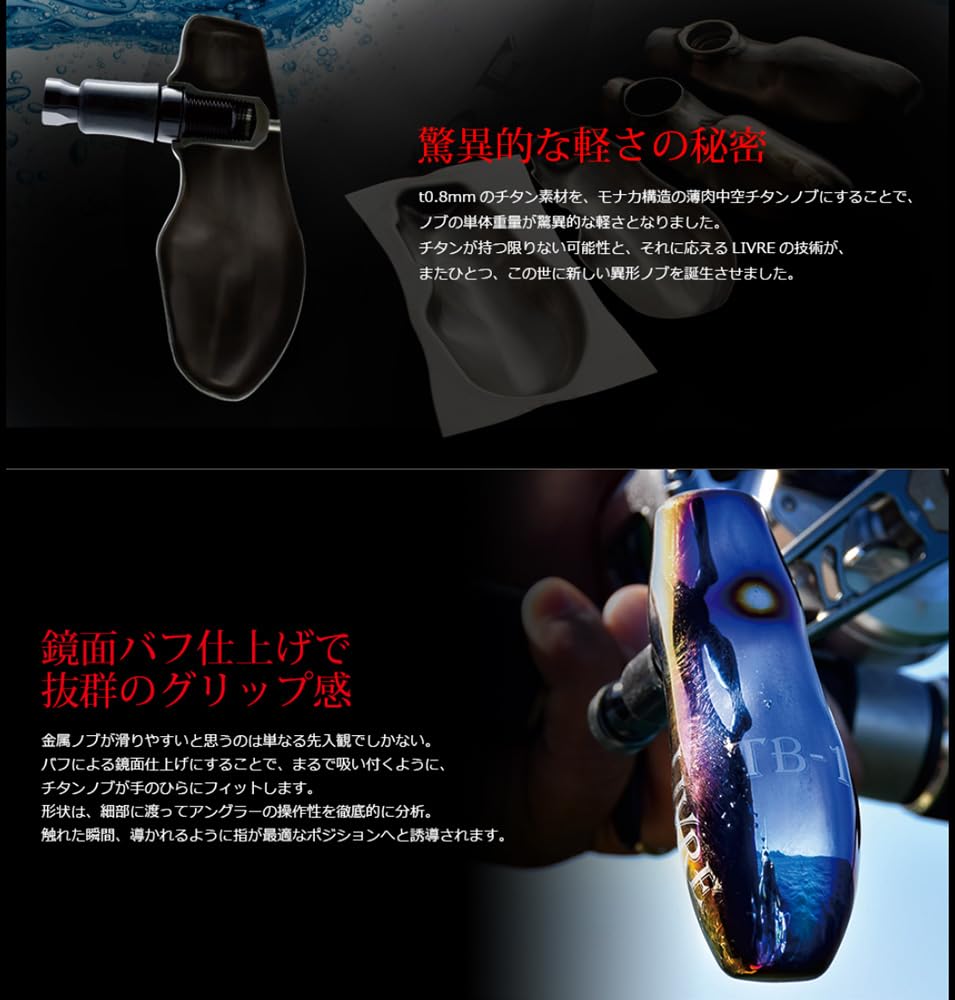 Amazon | リブレ(LIVRE) 5983 チタンハンドルノブ TB-1 シマノ B用