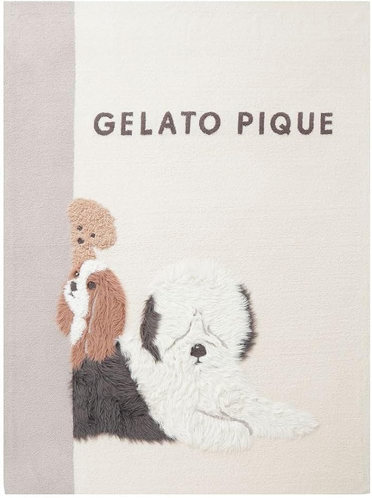 Amazon | [ジェラート ピケ] 【Sleep】DOG3柄 ジャガードマルチカバー