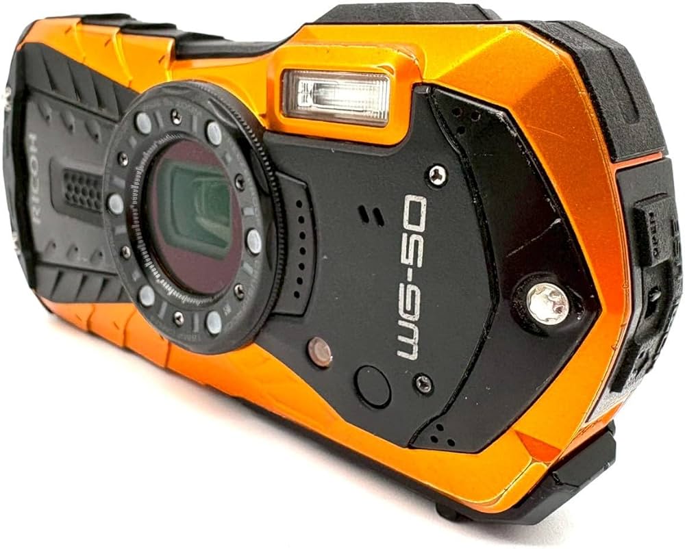 Amazon | RICOH 防水デジタルカメラ RICOH WG-50 オレンジ 防水14m耐