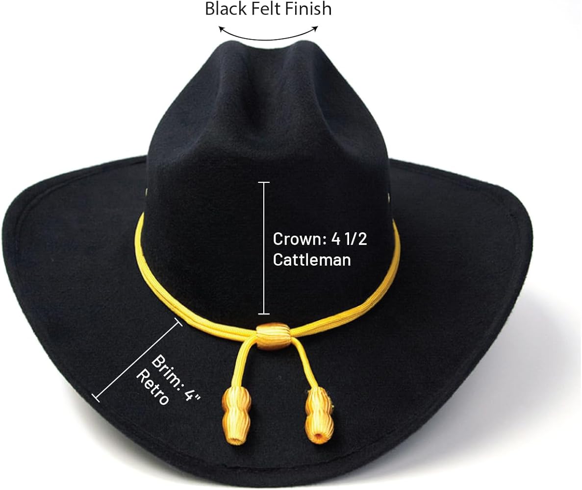 Amazon.co.jp: Western Express ブラック フェルト仕上げ キャトルマン