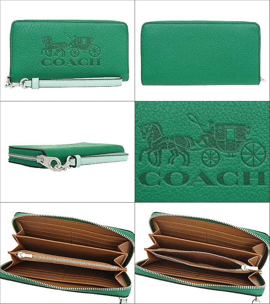 Amazon | [コーチ] 財布(長財布) FC5889 C5889 グリーンマルチ ホース