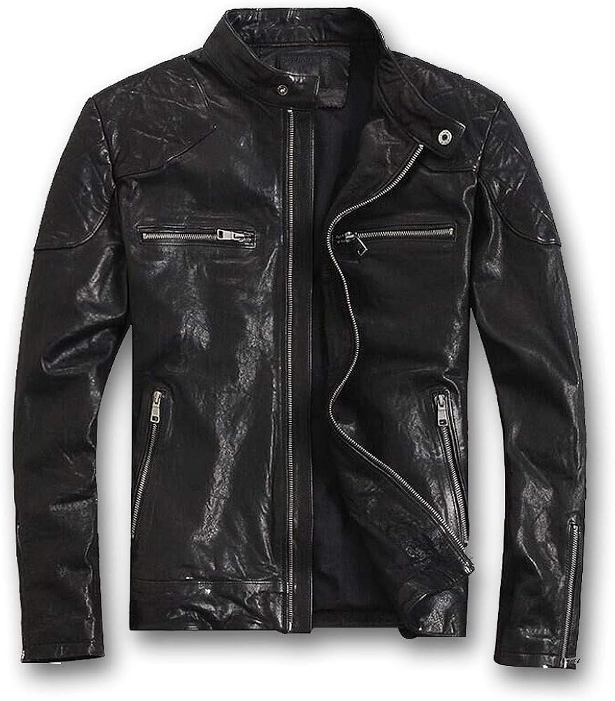 Amazon | [N++A] GABRIEL 本革 メンズ シープスキン アウトロー