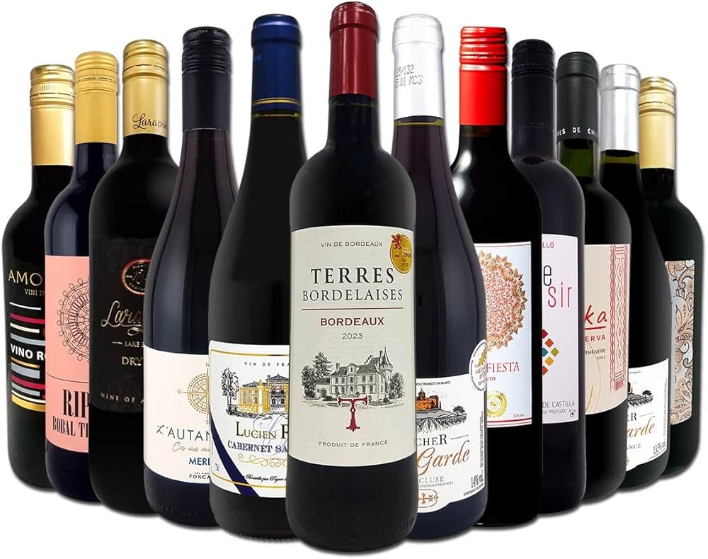 Amazon.co.jp: 京橋ワイン 赤ワイン 12本セット フランス イタリア