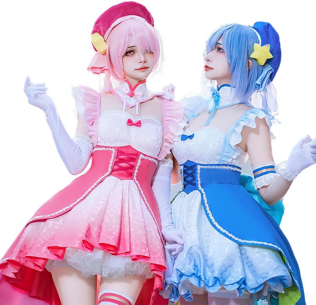 Amazon.co.jp: [エルフ森林] ラム コスプレ 衣装 ワンピース 魔法少女