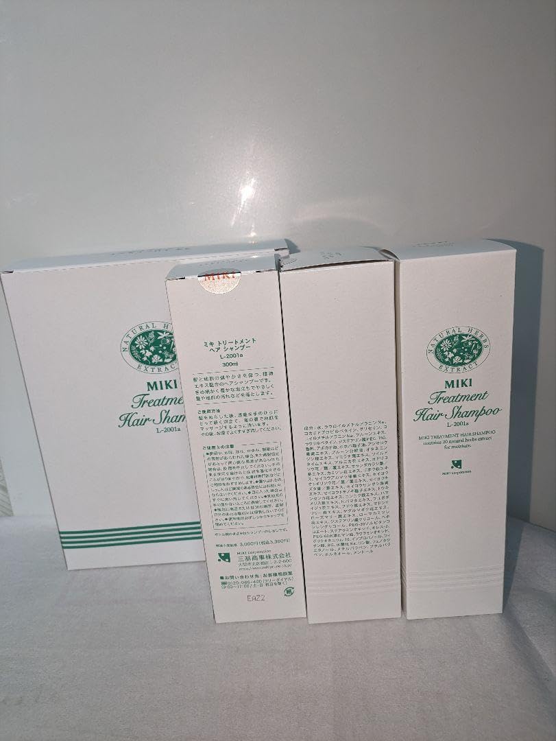 Amazon | ミキ トリートメント ヘアシャンプー L-2001a 300ml 3本入り
