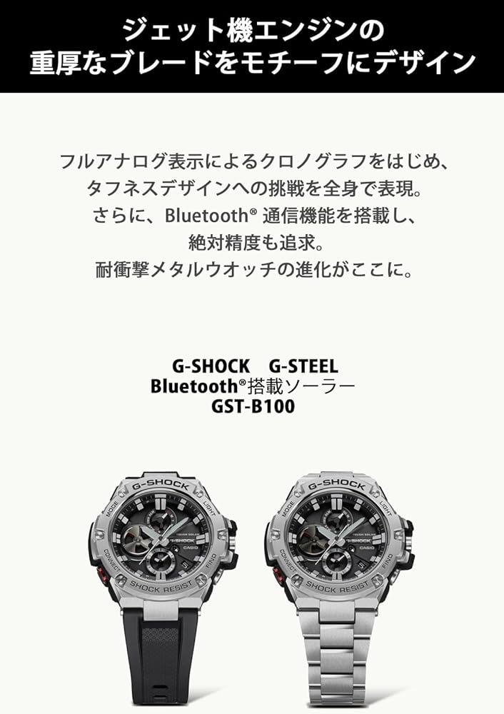Amazon.com: CASIO G-SHOCK G-Steel GST-B100D-1AJF Mens Japan Import