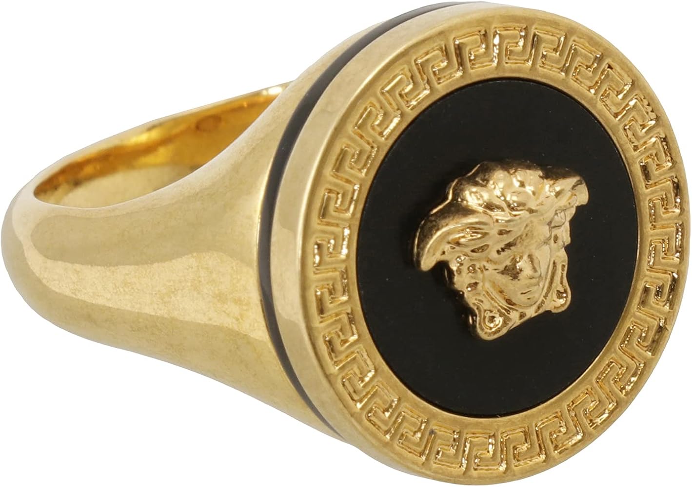 Amazon | VERSACE レジン メドゥーサ リング グレカモチーフ 指輪 日本