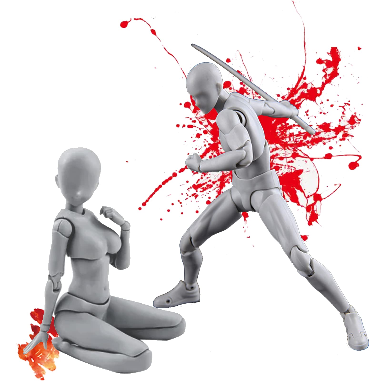 Amazon.co.jp: Gnallang デッサン人形 （男性女性モデル） 関節可動