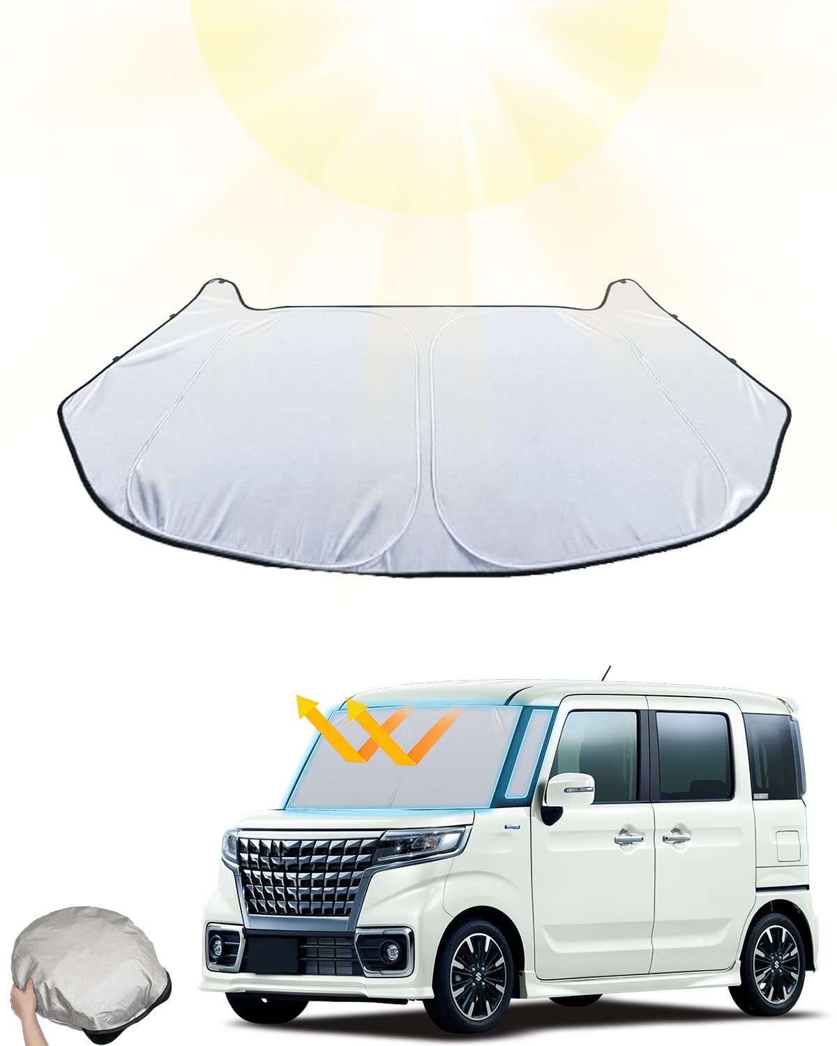 Amazon | LANTU サンシェード スズキ スペーシア 2023 新型 専用