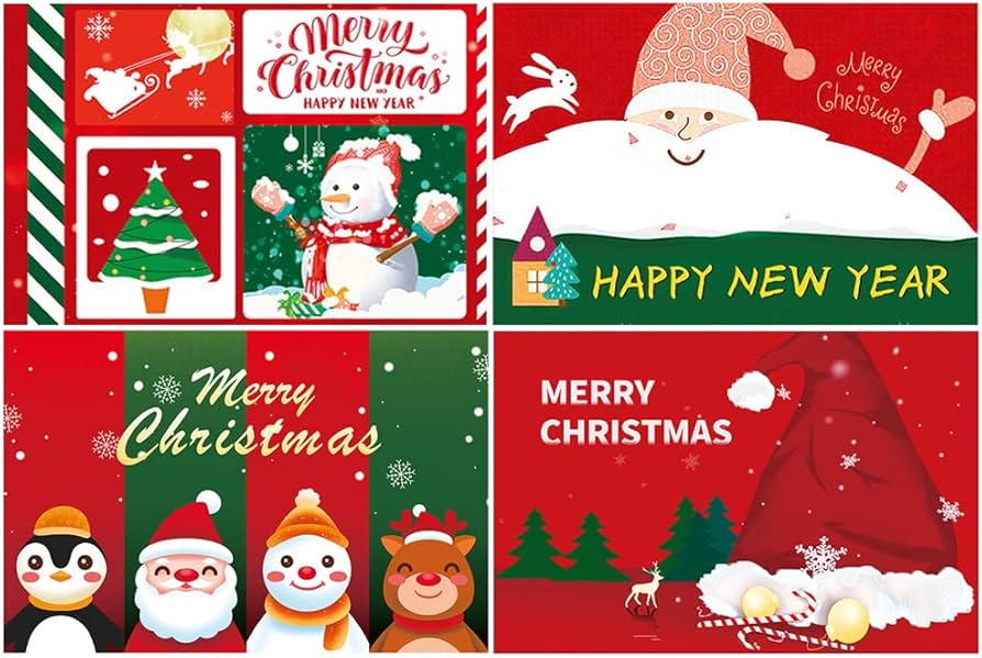 Amazon｜クリスマス ランチョンマット 4枚セット おしゃれ 北欧風 断熱